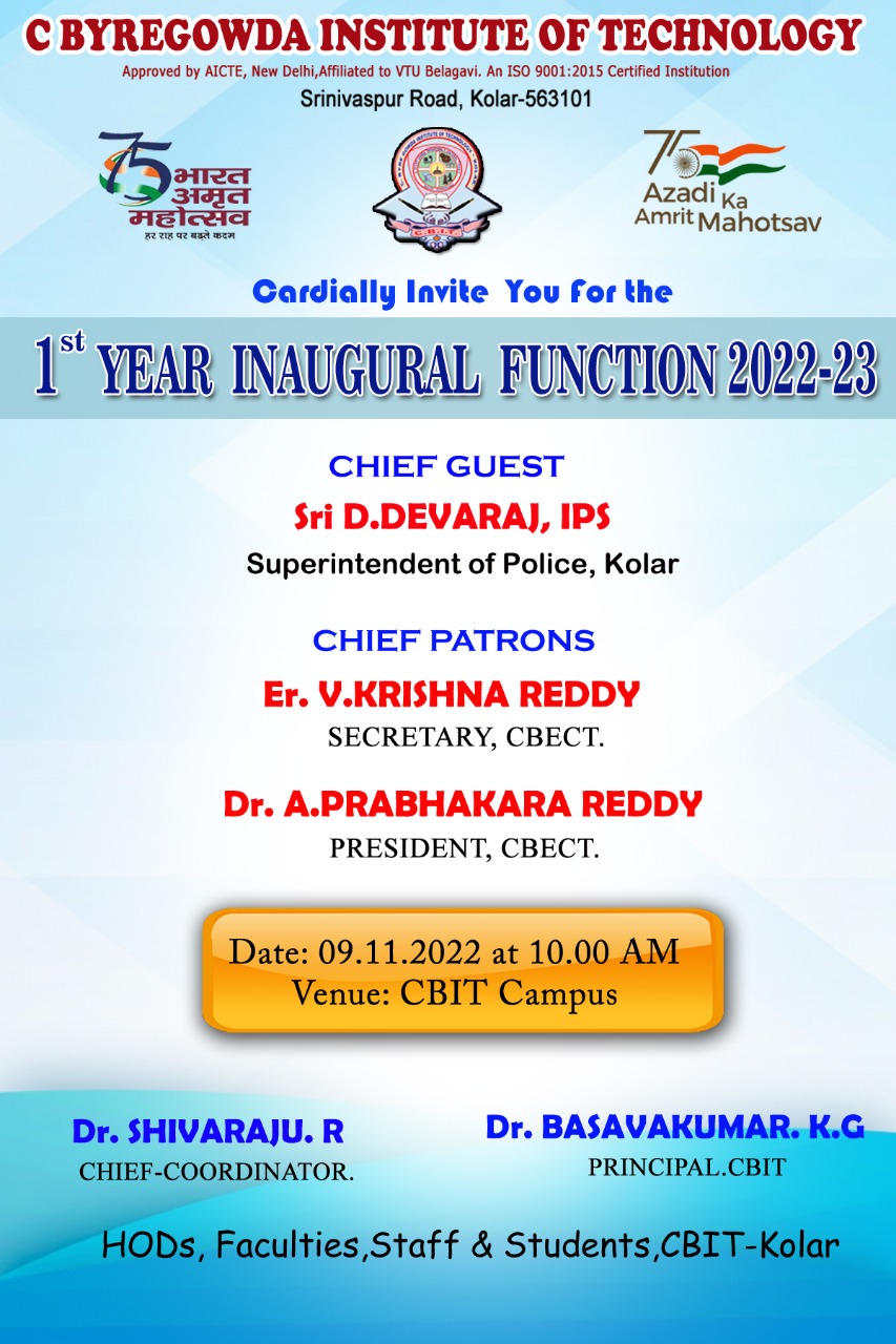 first-year-classes-inaugural-function-for-2022-23-batch-students-on-wednesday-09th-november