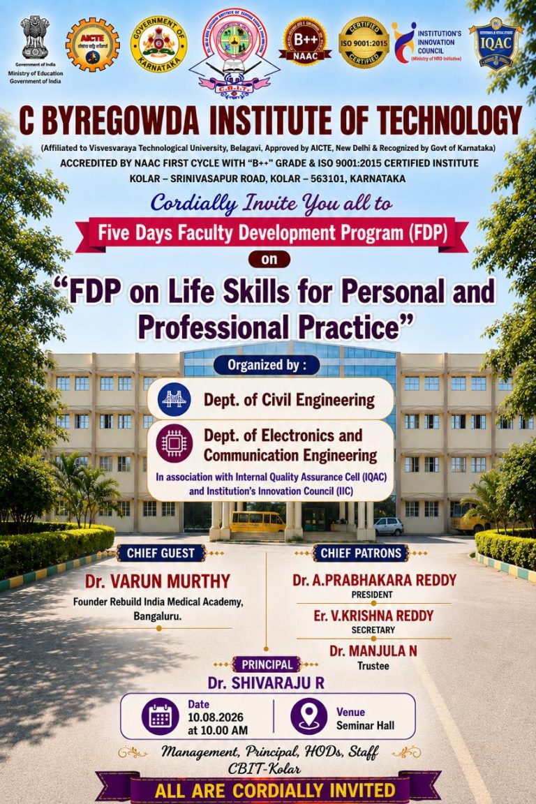 FDP on Life Skills for Personal and Professional Practice