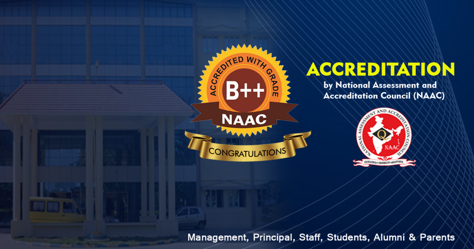 We are a NAAC Accredited Institution